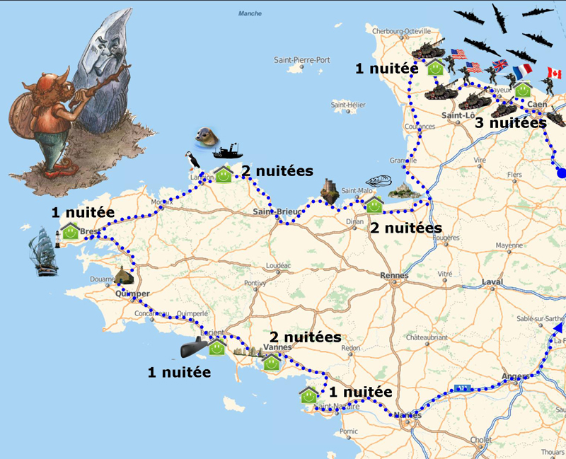 voyage normandie bretagne